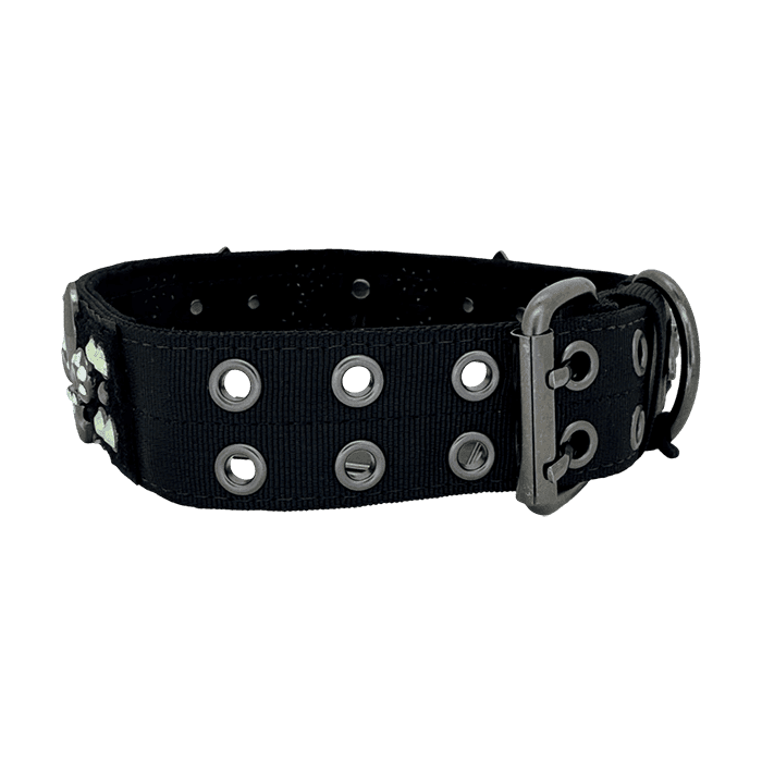 Pet Collar - Black / Fleur & Cross / AB - Image 4