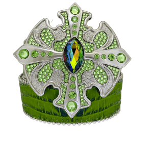 Cross Patonce / Dark Croc Green - Volcano / Silver