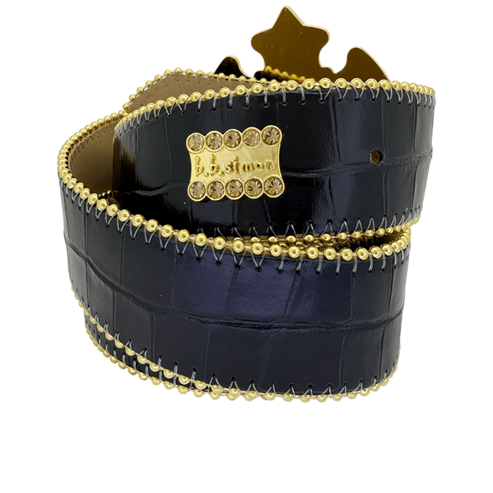 Cross Patonce / Shiny Black Embossed - Colorado / Gold - Image 3