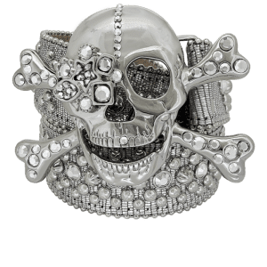 Crystal Eye Skull / Silver - Chrome