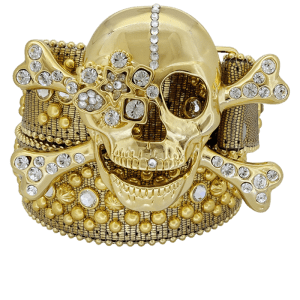 Crystal Eye Skull / Gold - Clear