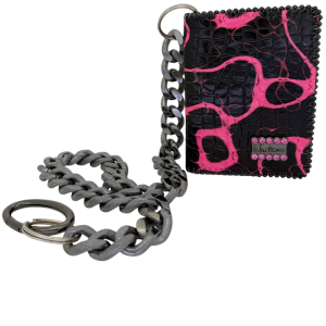 Chain Wallet - Electric Slime Pink