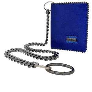 Chain Wallet - Blue Lapis  / Blue Sapphire