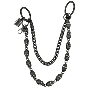 Skull & Chain - Black / Clear