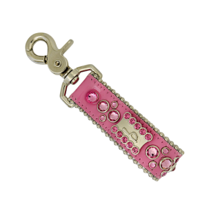Keychain - Crystal 'b' Logo/ Bubblegum - Rose