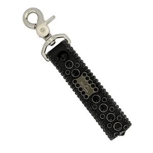 Keychain -Crystal ‘b’ Logo/ Jet-Black