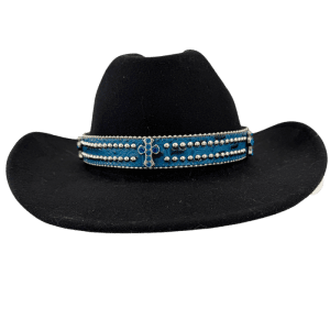 Desert Stone Hat - Blue  Cross- Capri Blue